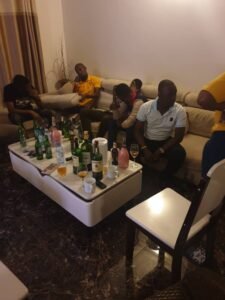 During a joint operation on Sunday at around 9 PM, Police in Kampala has arrested seven suspects for gathering in an apartment and drinking alcohol