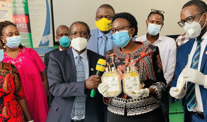 Health Minister Dr Aceng Launches Use of Convalescent Blood for COVID-19 Treatment