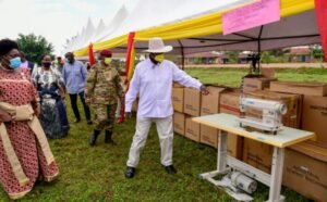 President Museveni Hands Over Agricultural Machines to Youth in Kamuli District Under Emyooga Scheme