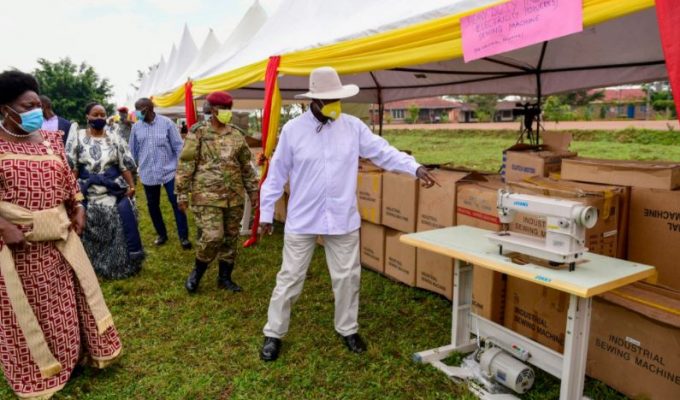 President Museveni Hands Over Agricultural Machines to Youth in Kamuli District Under Emyooga Scheme