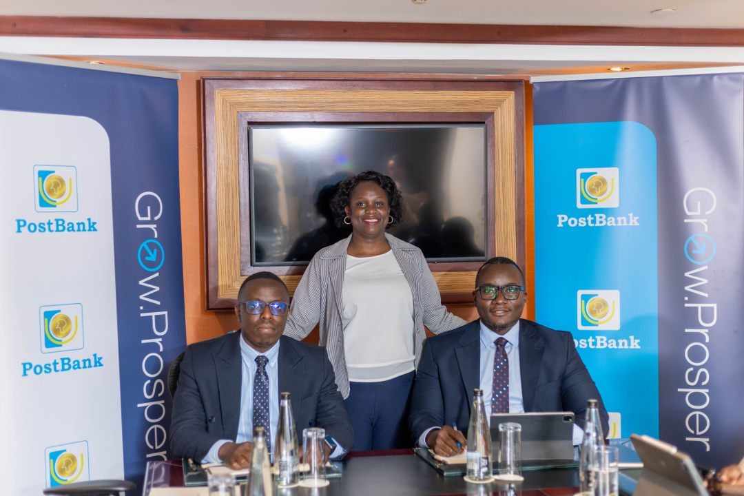 Ibrahim Kato (R) Priscilla Akora (C), and Adons Aryong (L) after the launch of the ZeroFlex account